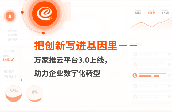 把創(chuàng)新寫進(jìn)基因里-萬(wàn)家推云平臺(tái)3.0上線，助力企業(yè)數(shù)字化轉(zhuǎn)型